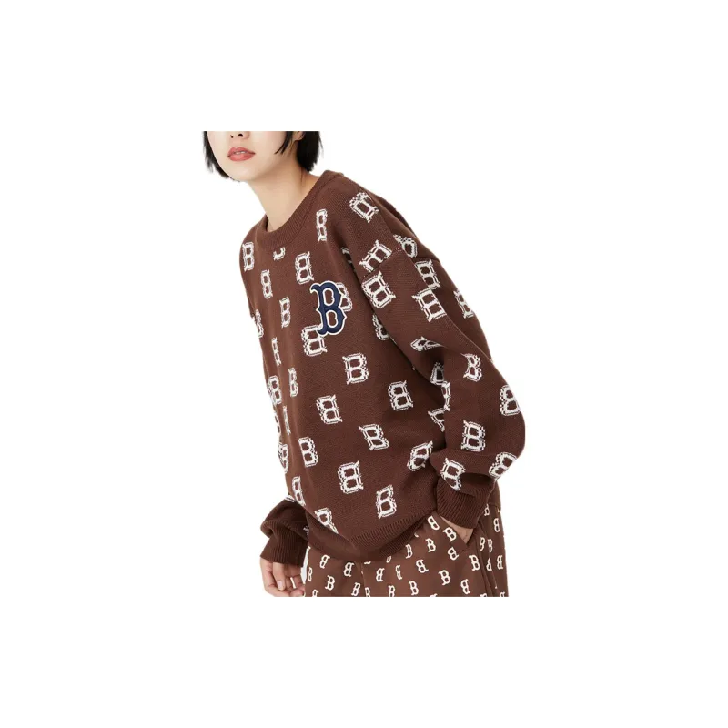 MLB Sweaters Unisex Dark Brown-6