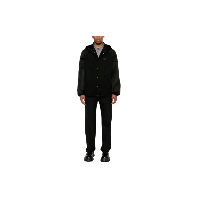 PRADA Logo Plaque Drawstring Jacket-1