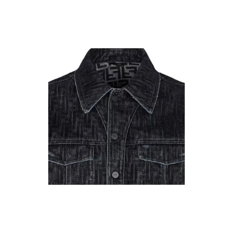 FENDI FF motif Denim Jacket-3