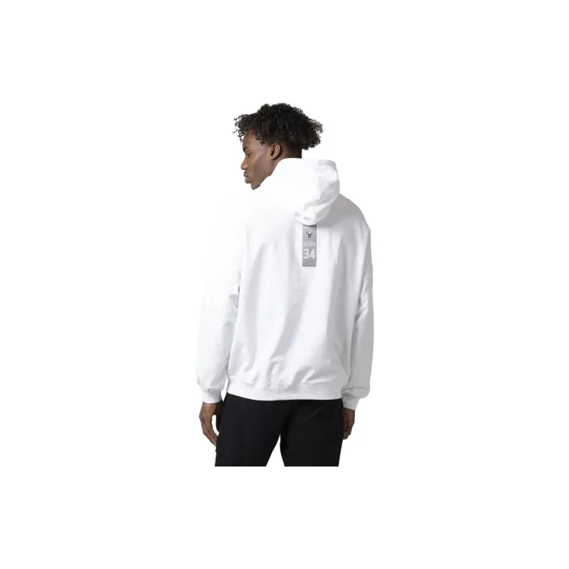 NBA Bucks Team Sweatshirts Men White-3