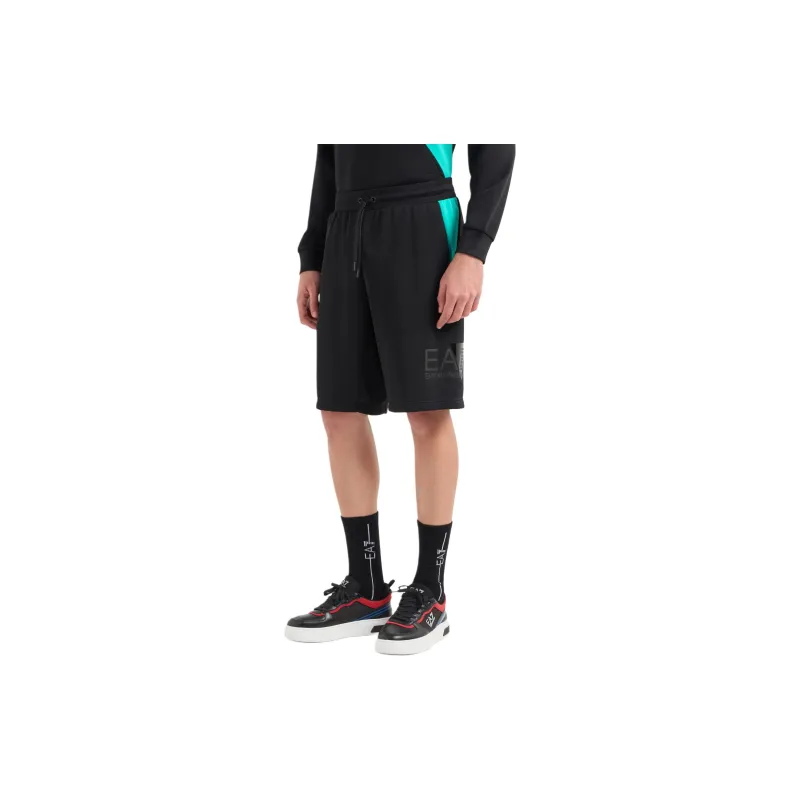 EMPORIO ARMANI Visibility Bermuda Shorts In Technical Fabric Casual Shorts Men's Black-2