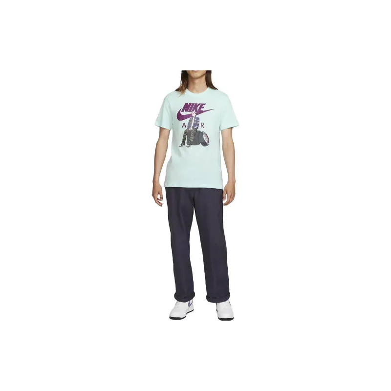 Nike T Shirts Men Green-2