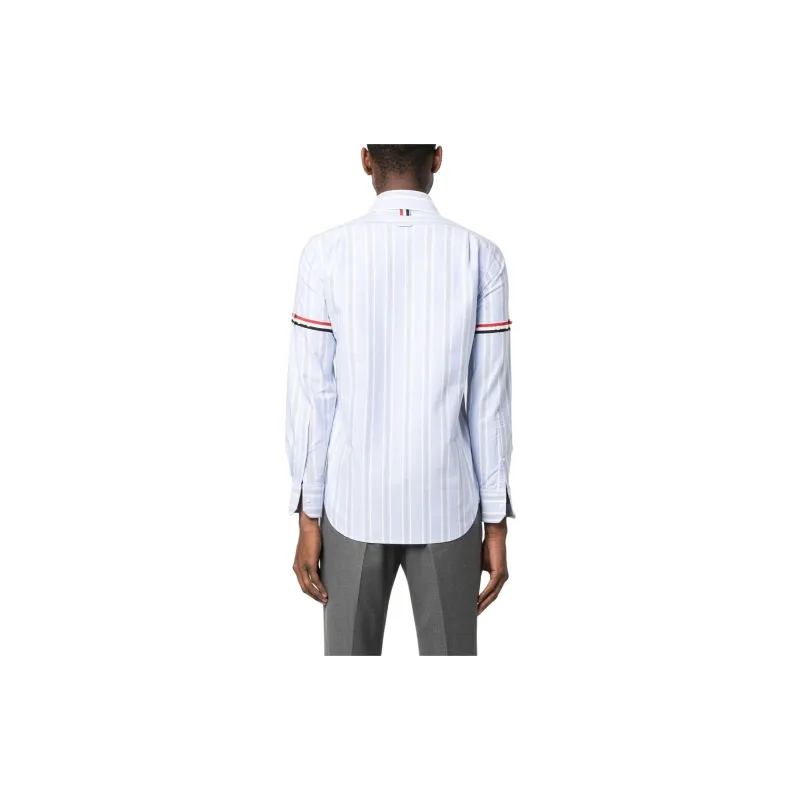 THOM BROWNE Stripe Detailed Button-Up Shirt-3