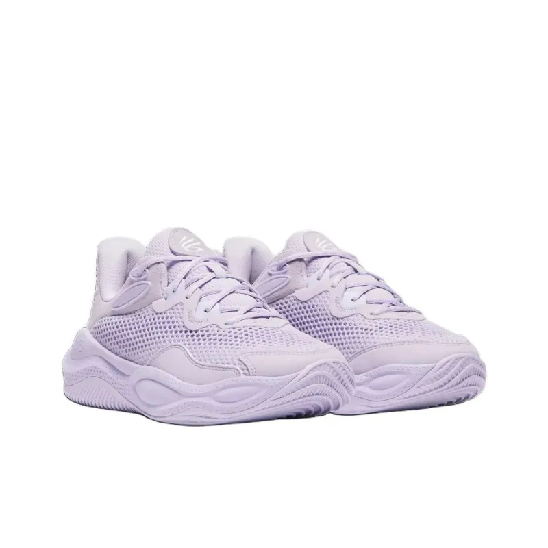 Under Armour Curry Splash 24 Breathable Low Top Basketball Shoes Unisex Purple-2