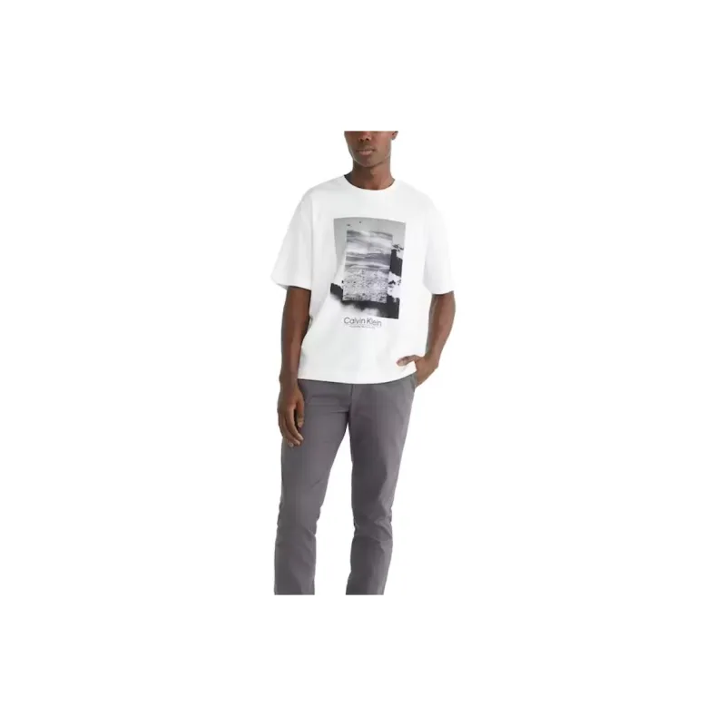 Calvin Klein T Shirts Men White-2