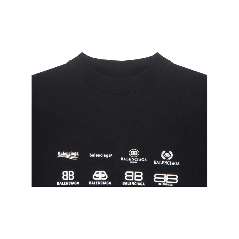 Balenciaga T Shirt Loose Fit Style Unisex Black-5