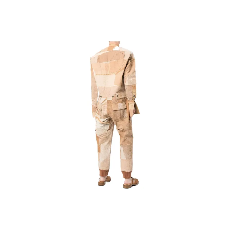 GREG LAUREN Patchwork-effect Jumpsuit-2