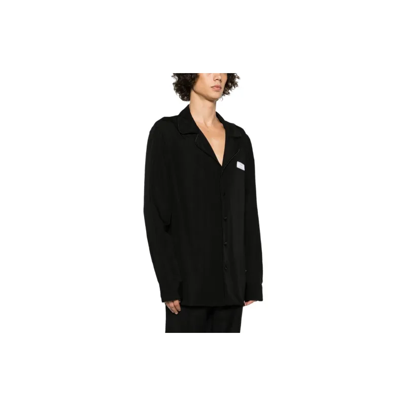 BALMAIN Logo patch Long Sleeve Shirt-3