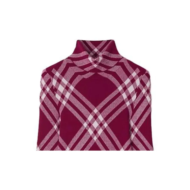 Burberry Sweaters Men Raspberry Red-4
