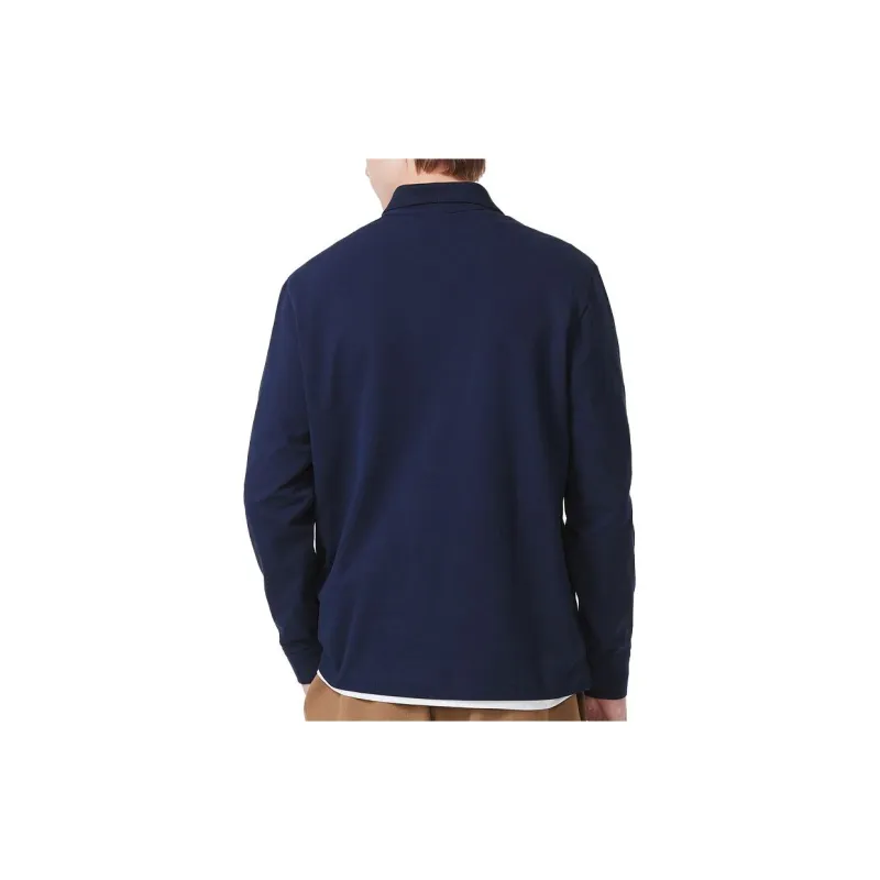 LACOSTE Logo embroidered Long sleeve Polo Shirt-2