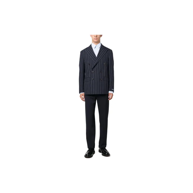 Ralph Lauren Pinstriped Double-breasted Blazer-1