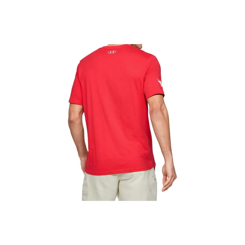 Under Armour Straight T Shirt Men's Red-4