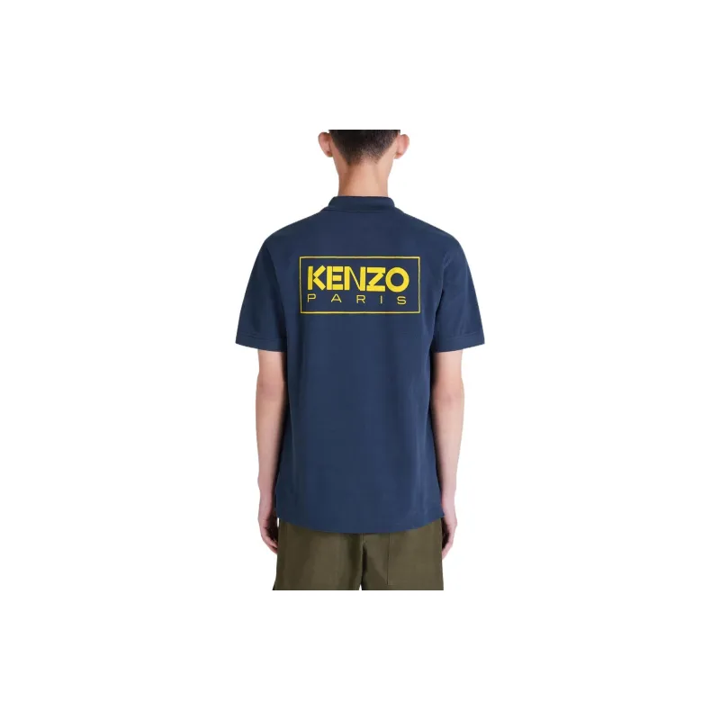 KENZO x Nigo Letter Logo FW22 Polo Shirt Men's Dark Blue-5