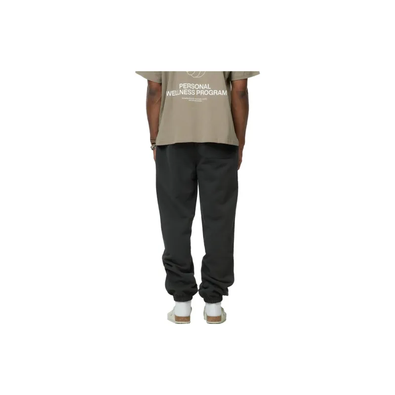 Union Knitted Sweatpants Men Black-3