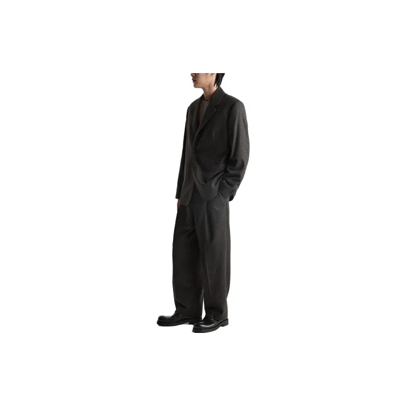 ZARA Suit Trousers Men Brown-4