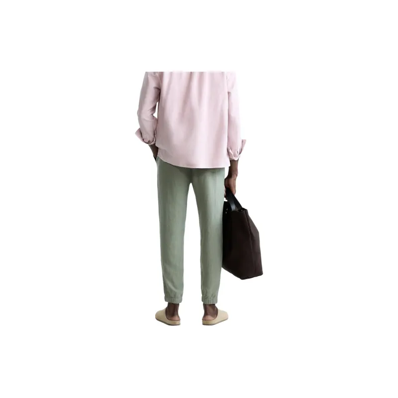ZARA Casual Pants Men Green-3