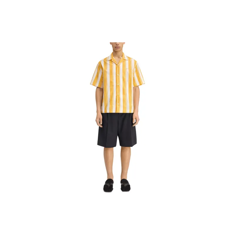 Jacquemus Logo embroidered Striped Shirt-1