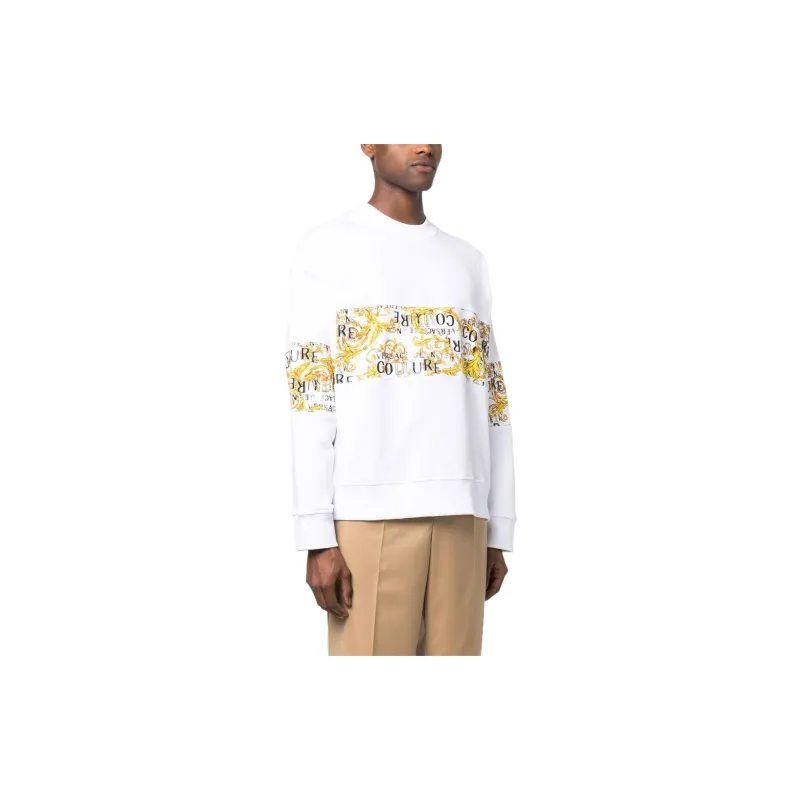 VERSACE JEANS COUTURE Sweatshirts Men White-3