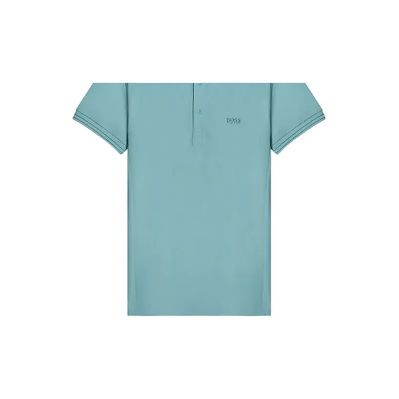 HUGO BOSS Polo Shirts Men Sky Blue-4