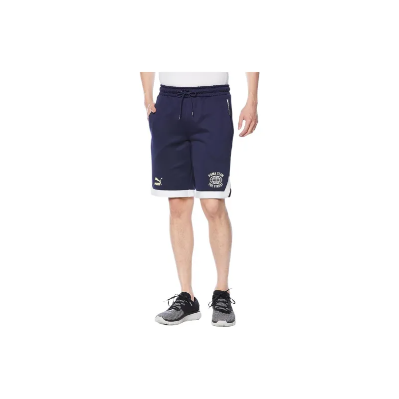 PUMA 8 Pt Casual Shorts Men Peacock Blue-5