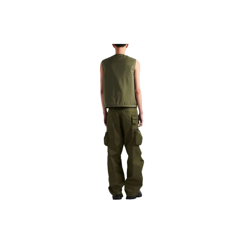 PRADA Re Nylon Pants Casual Pants Men's Green-2