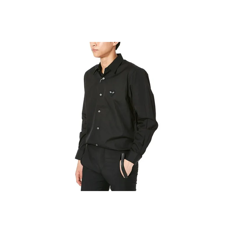 Comme Des Garcons Play Emblem Button Up Shirt-4