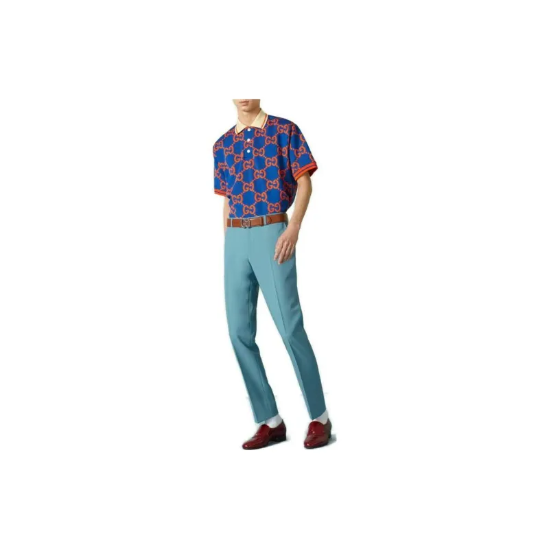 GUCCI Gg Jacquard Polo T Shirt-1