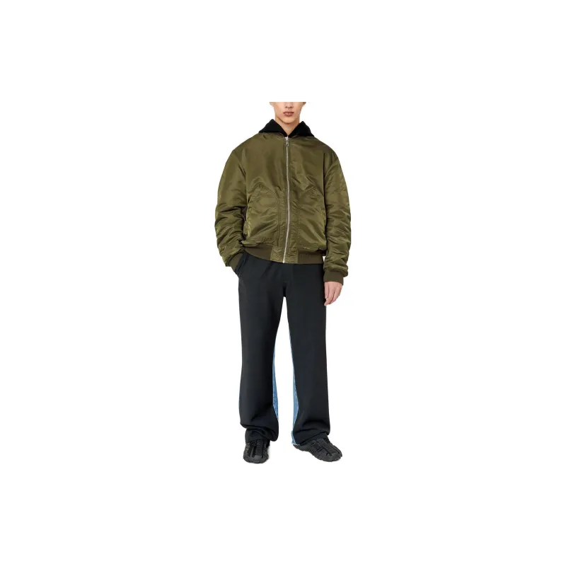 DIESEL Jackets Men Olive Green-3