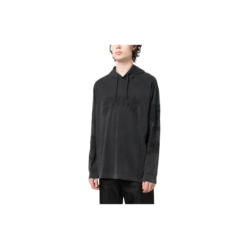 Givenchy Embroidered Logo Faded Effect Hoodie-3