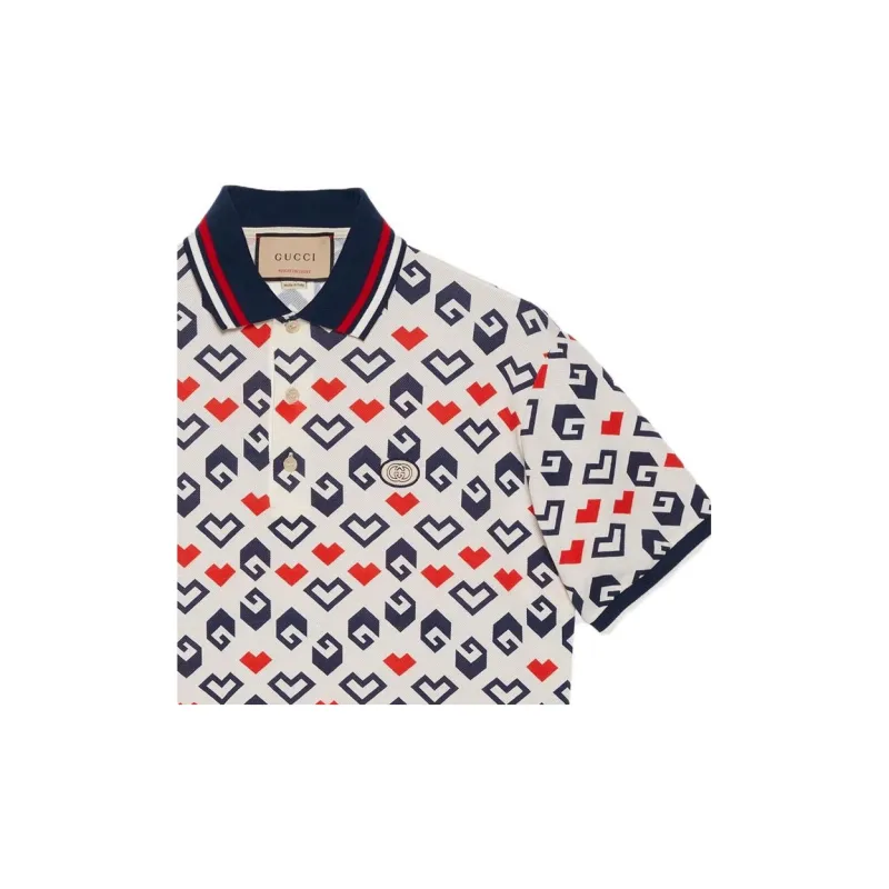 GUCCI FW23 Polo Shirt Men's Multicolor-5