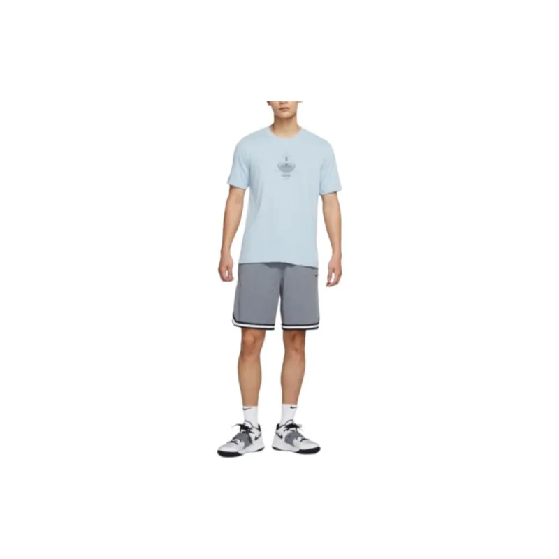 Nike T Shirts Men Light Blue-2