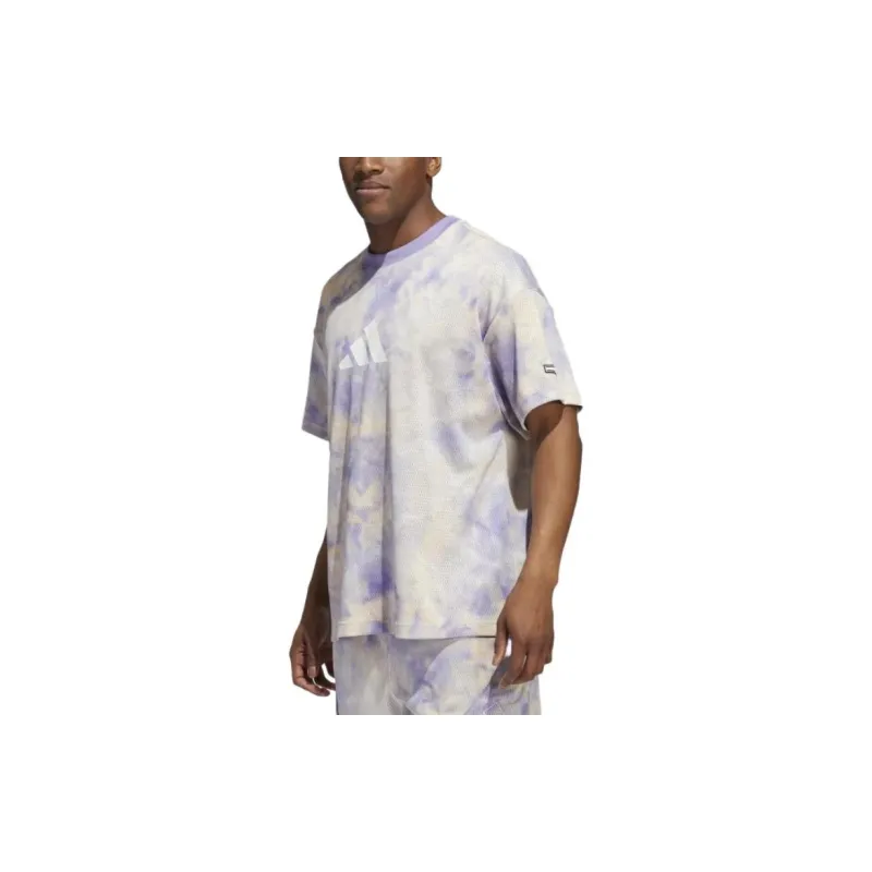 Adidas T-Shirts Men Lilac-1
