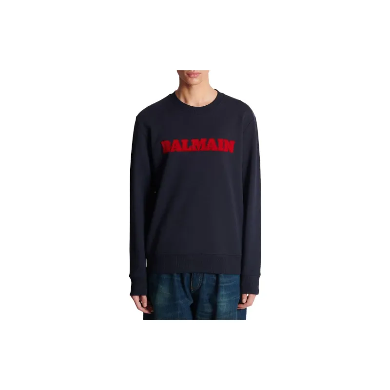 BALMAIN Sweatshirts Men Blue-2
