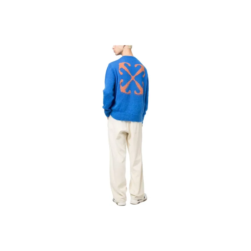 OFF WHITE Arrows intarsia Crew neck Jumper-2