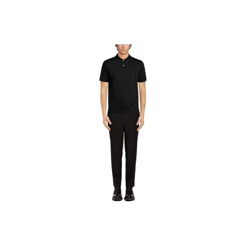 PRADA FW21 Polo Shirt Men's Dark Blue-2