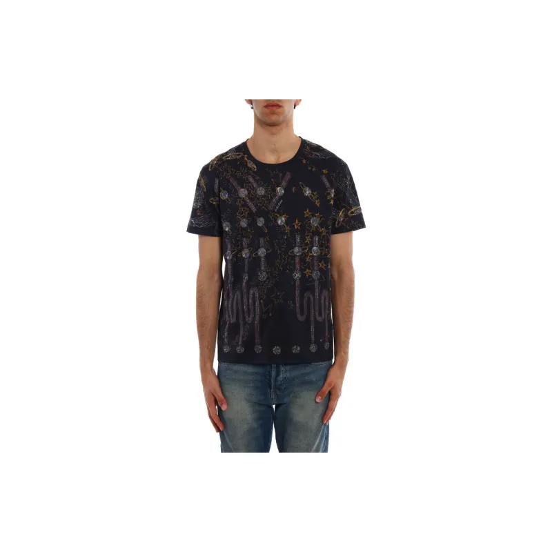 Valentino T Shirt Men's Dark Blue-3