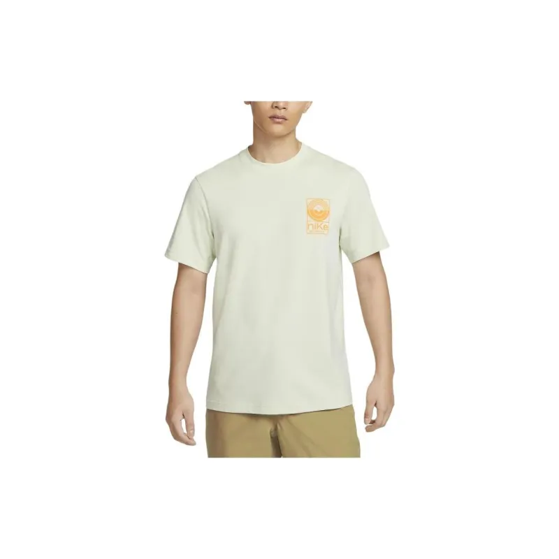 Nike T Shirts Men Light Green-2