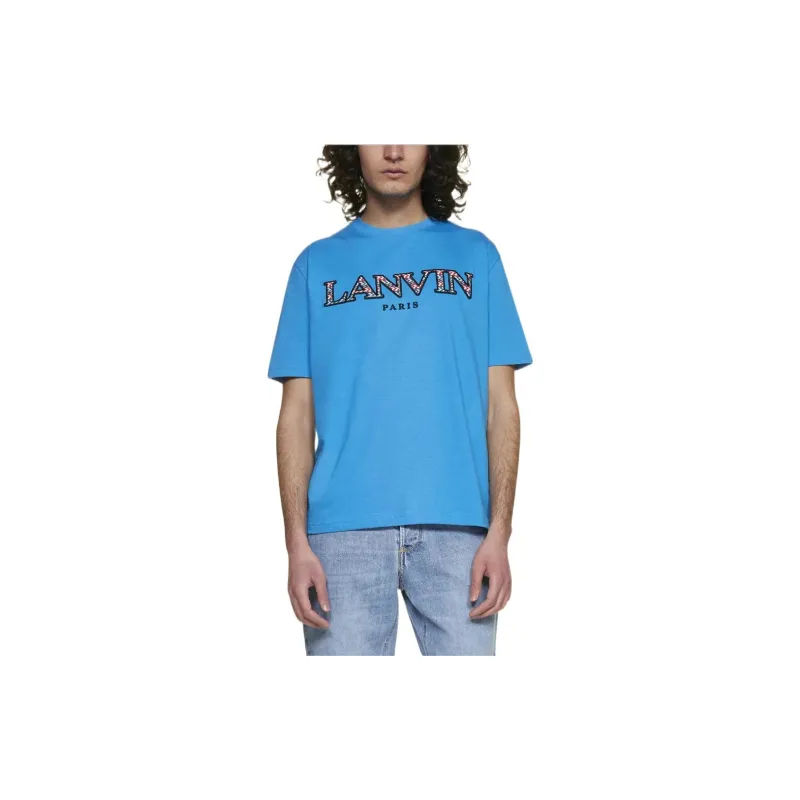 Lanvin T Shirts Men Blue-2