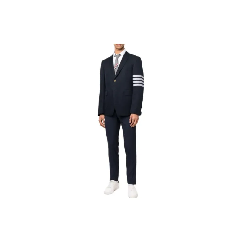 THOM BROWNE· Business Suit Coat Men's Dark Blue, Back To School Season-1