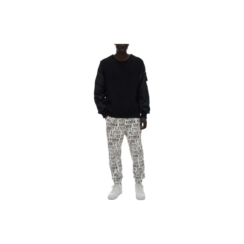 Helmut Lang Knitted Sweatpants Men White-2