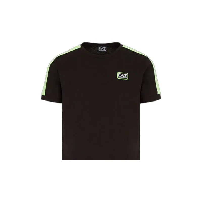 EMPORIO ARMANI EA7 T Shirts Men Black Green-4