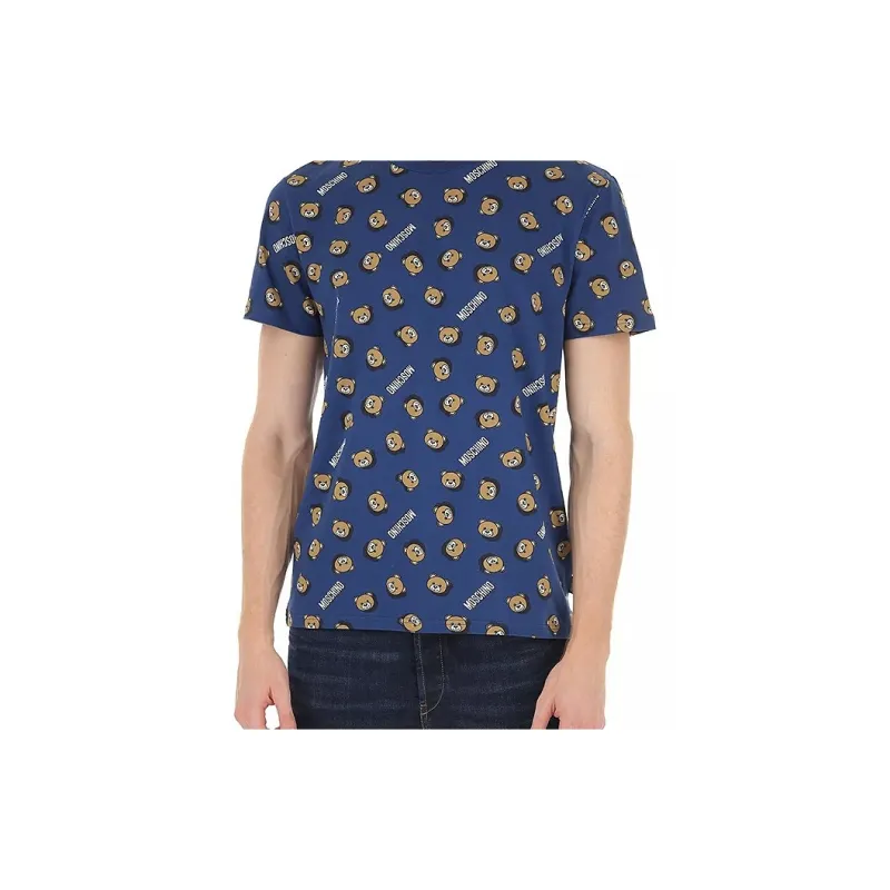 MOSCHINO T Shirts Men Blue-2