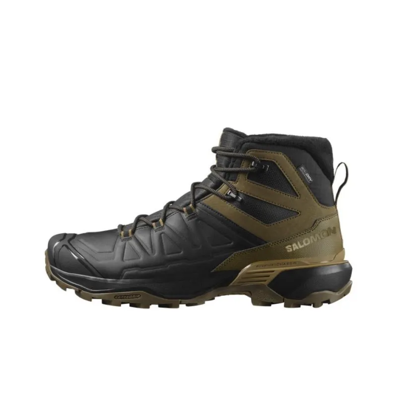SALOMON Salomon X Ultra Anti Slip And Wear Resistant Water Resistant Mid Top Trekking Shoes Men's Black Green-0