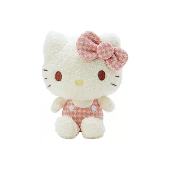Sanrio Hello Kitty Hello Kitty Sanrio Houndstooth Collection With Hello Kitty Dolls Plush Doll 18cm High