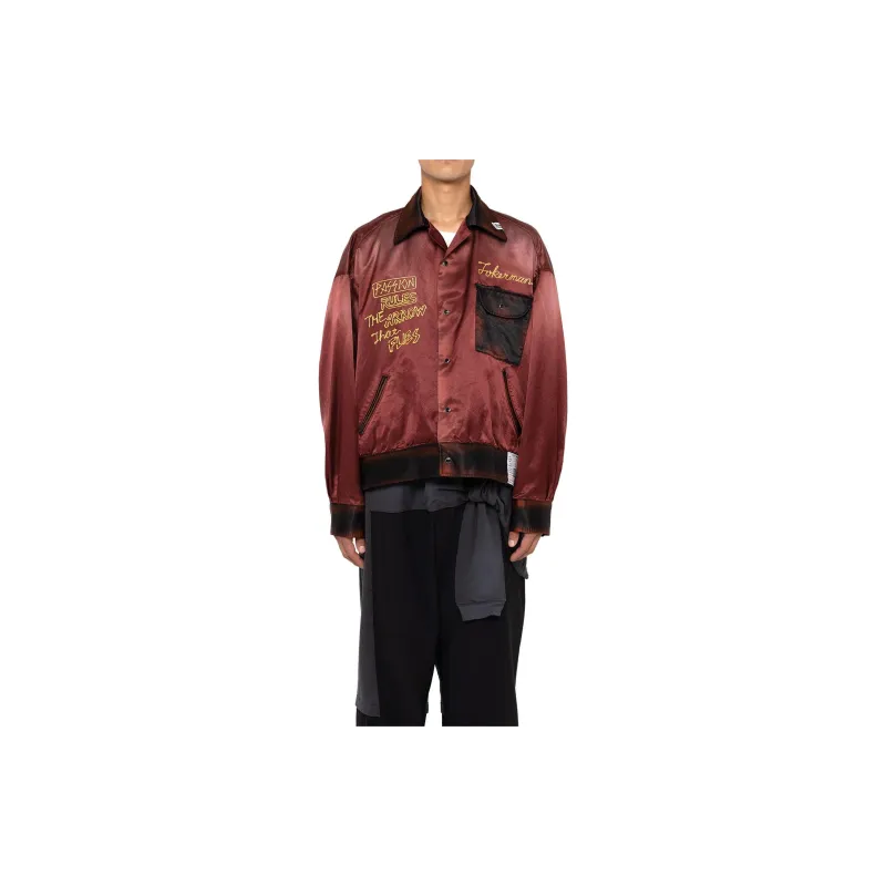 Maison Mihara Yasuhiro Jackets Men Bordeaux Red-2