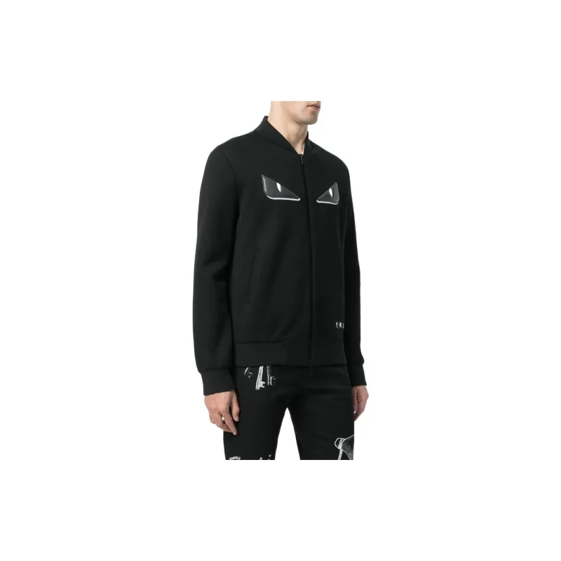 FENDI SS22 Baseball Jacket Men's Black-2