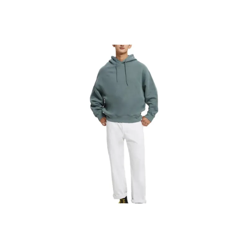 CALVIN KLEIN Simple Collection Sweatshirt Unisex Gray Green-1
