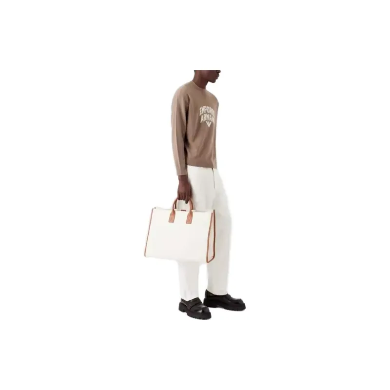EMPORIO ARMANI Sweaters Men Oats Brown-4