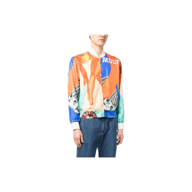 BALLY Graphic print Bomber Jacket-3