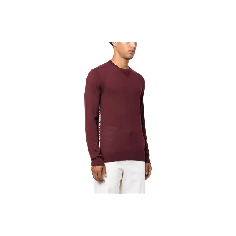 EMPORIO ARMANI Sweaters Men Burgundy-3